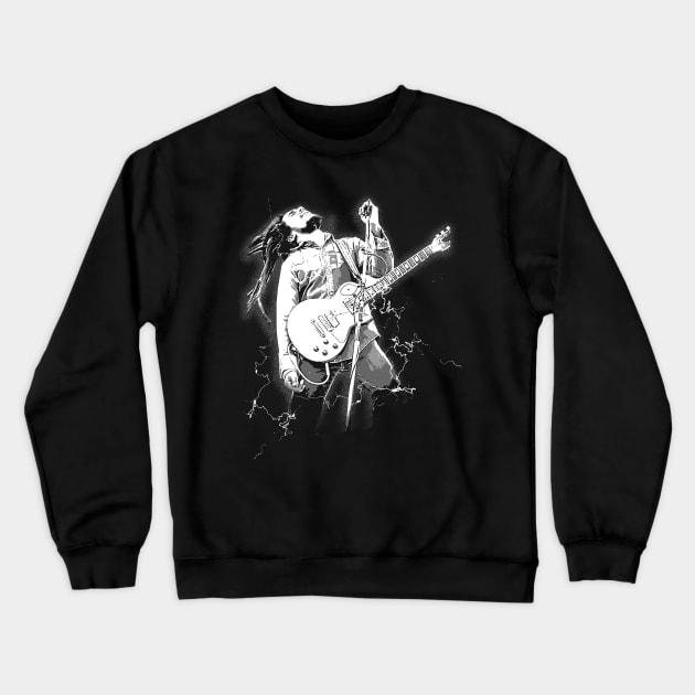 bob marly vintage black and white design Crewneck Sweatshirt by jerrysanji